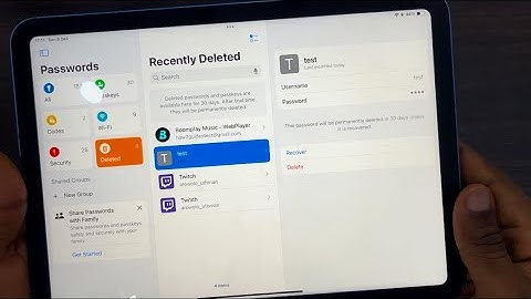 iPadOS 18: How to Find Deleted Passwords on iPad