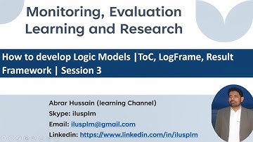 Project designing| M&E| How to develop Theory of Change | ToC | Logic Models - Session 3