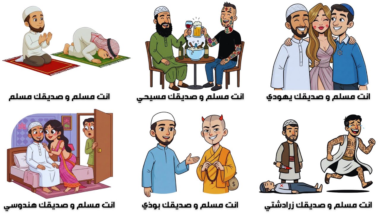 أصدقاء من كل ديانة وكل واحد دمّر حياة مسلم بطريقة مختلفة