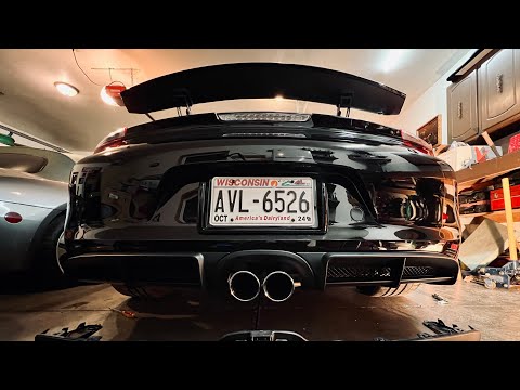 981 GT4 Diffuser Install on Cayman S