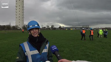 Optuiging grootste kerstboom van Nederland