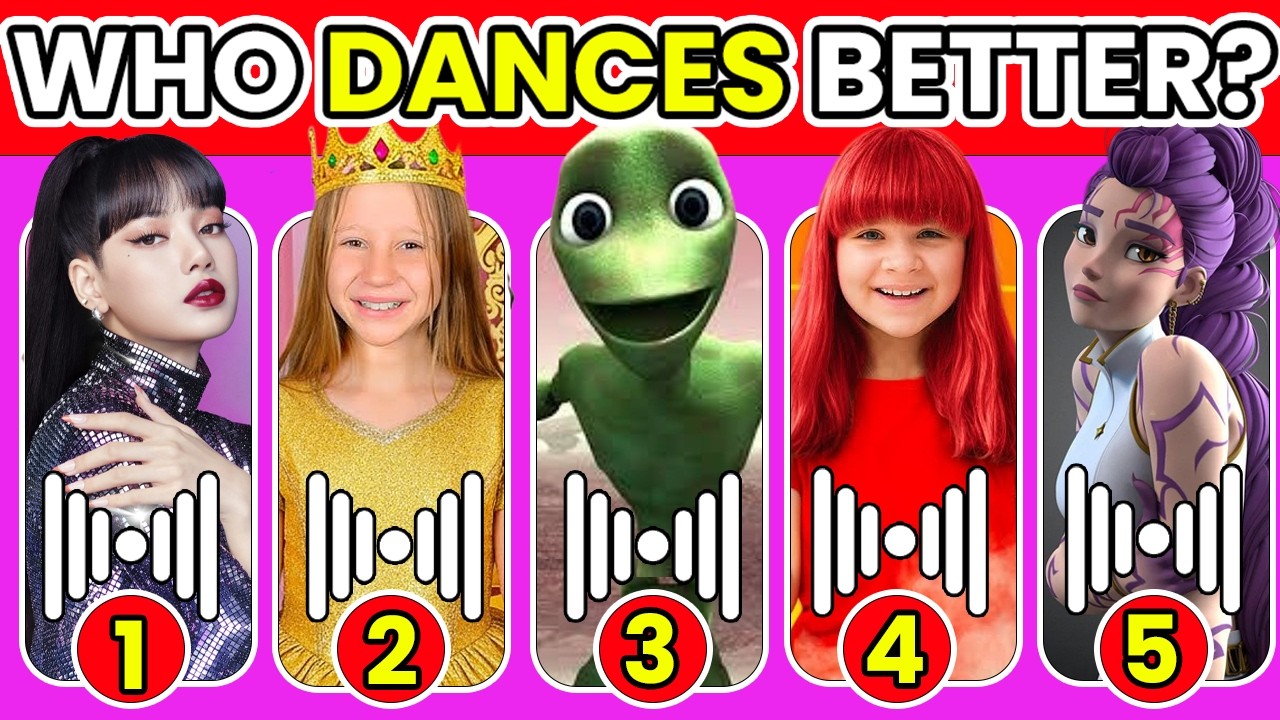 Who DANCES Better?Guess Who’s Dancing ~ Like Nastya, MrBeast, Rumi, Zoey, JoJo Siwa,Lisa | Deep Quiz