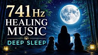 741Hz Healing Music for Dogs 🎋 Deep Sleep in a Midnight Bamboo Grove screenshot 5