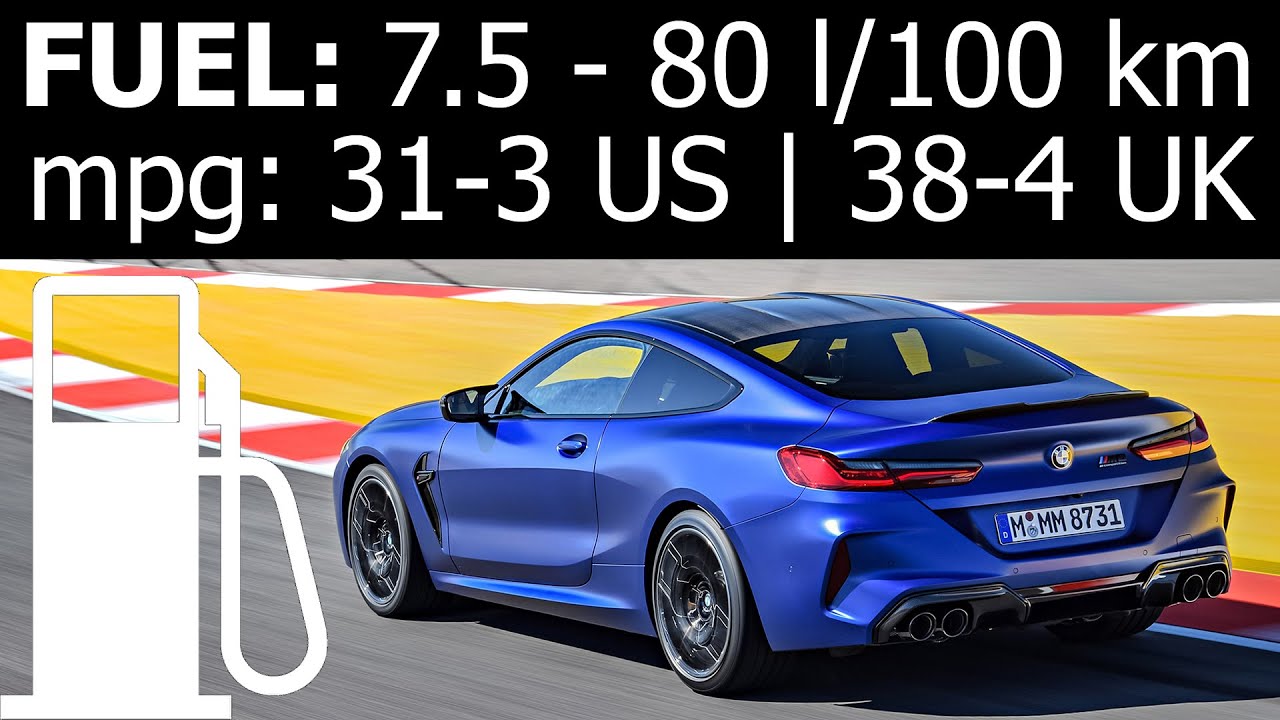 BMW M8 Coupe Competition: fuel consumption (economy) highway autobahn ...