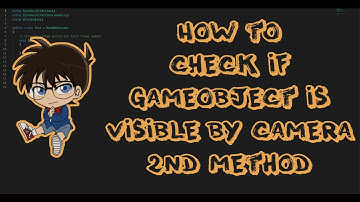 How to check if GameObject is visible by camera 2nd method (GeometryUtility by Unity)