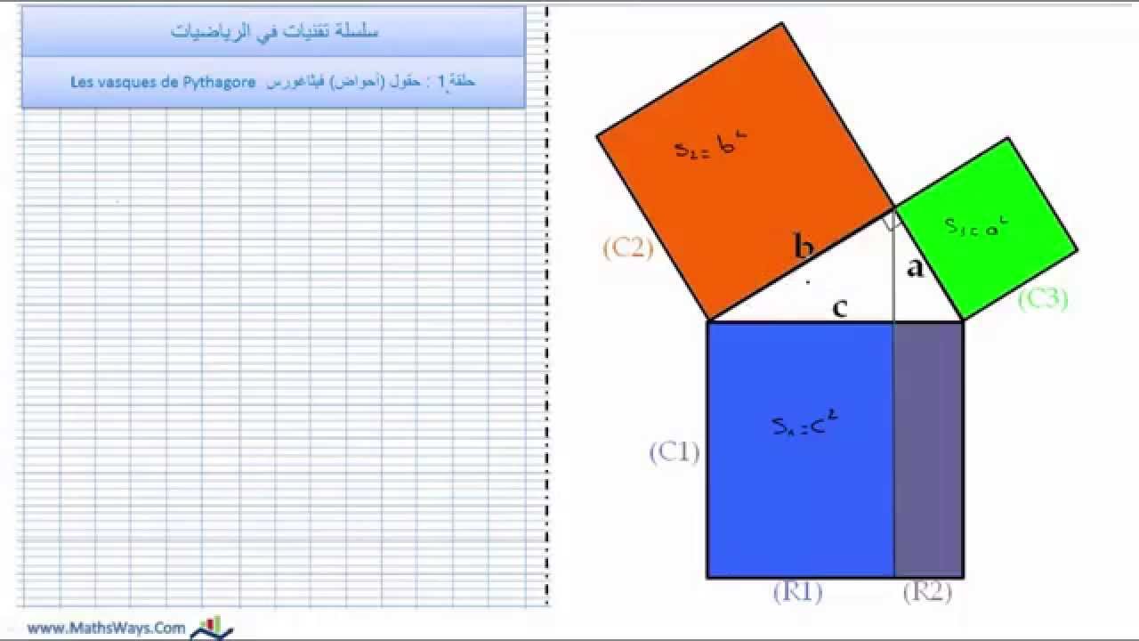 Astuces Maths Ep1  حقول فيثاغورس vasques de Pythagore