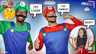 Acting Like MARIO &amp; LUIGI To See How She Reacts.. *HILARIOUS*