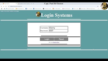 How to Create a Login and Registration System in PHP with HTML, using PhpMyAdmin - Part 2 of 2