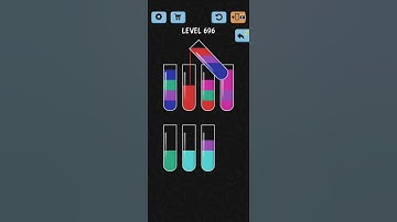 Water Color Sort Level 696 Walkthrough Solution iOS/Android