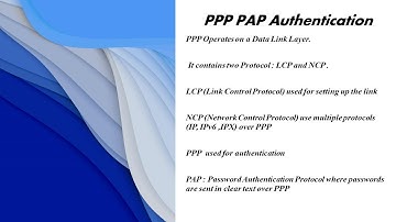 PPP PAP Authentication