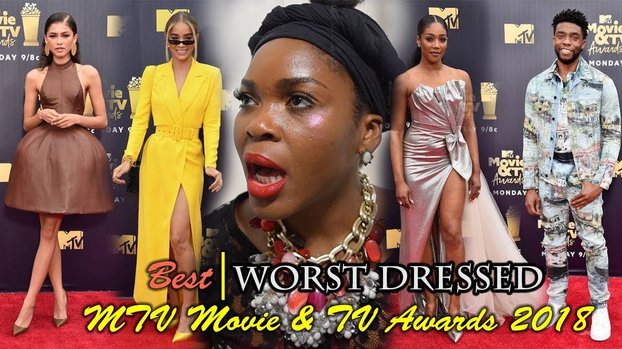 Best Worst Dressed MTV Movie Awards 2018   Tiffany Haddish Zendaya Yara Shahidi Chadwick Boseman