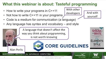 Webinar 030: Modern C++ for High-Performance Computing