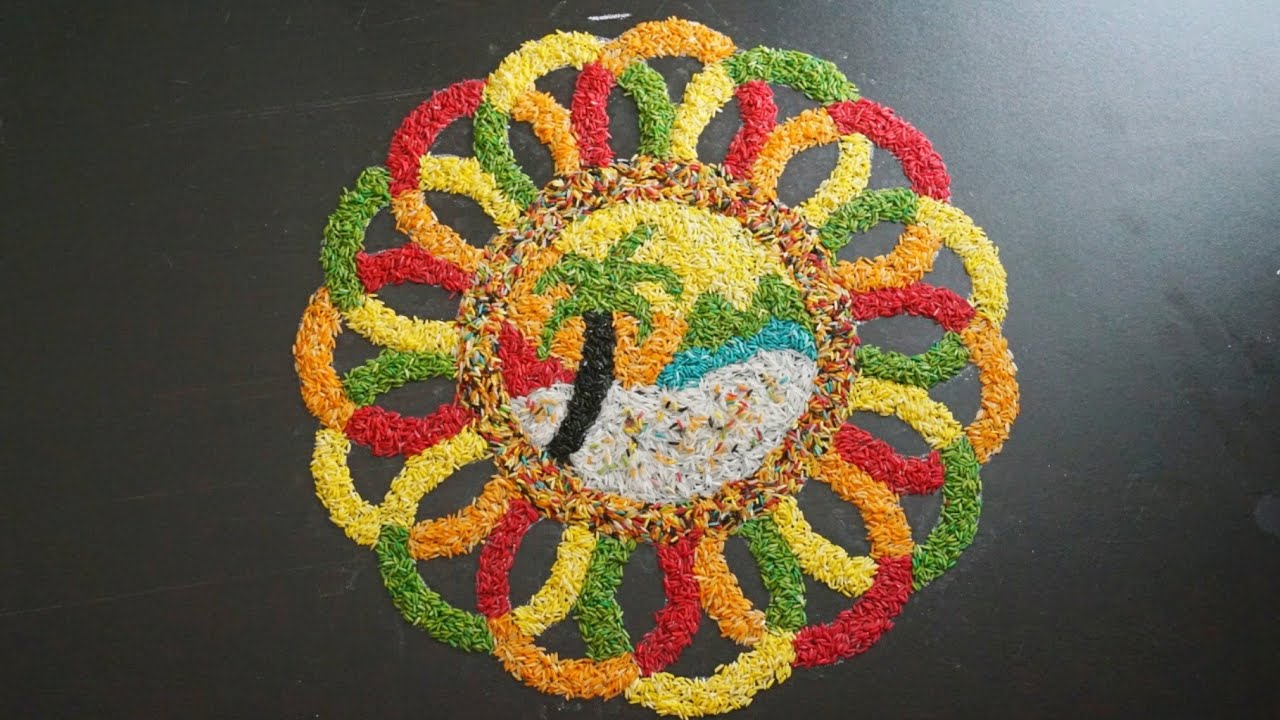 Onam Rangoli || Beautiful Onam Pookalam Designs || Onam Festival ...