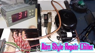 Modify Ice Bok Chiller Dengan Compressor AE-4440Y R134 #RepairPetiSejuk