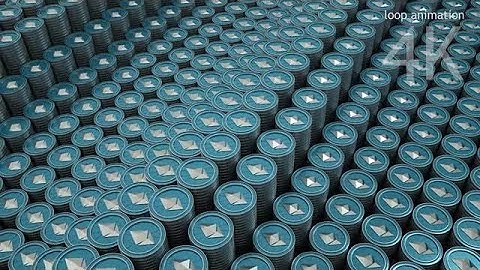 Ethereum Loop Background Stock Motion Graphics