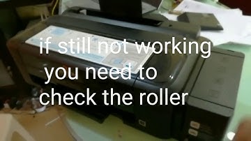 EPSON L110 printer paper jam or paper feed problem solution
