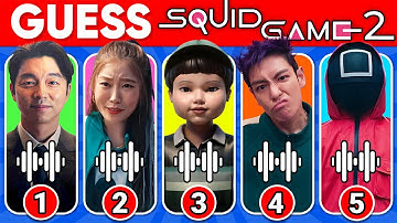 Guess Squid Game 2 Characters by Their Voice & Emoji ~ Squid Game Season 2 Quiz | Thanos, Player 456