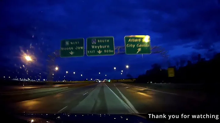 Highway driving Regina to Swift Current - SUNRISE ...