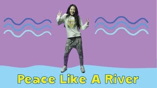 Video voorbeeld van "Peace Like A River | Kids Worship Motions with Lyrics | CJ and Friends"