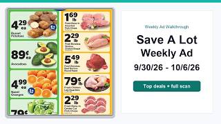 Save A Lot Weekly Ad (9/30/26 - 10/6/26) Top 10 Deals
