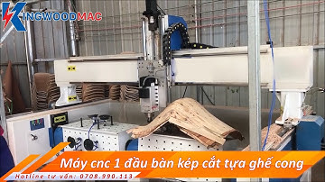 Máy CNC 4d Bàn Kép 1 Đầu Chuyên Cắt Các Loại Tựa Ghế Plywood | Máy Cnc Phay Cắt Ván Ép