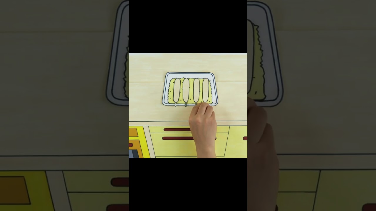チーズホットドッグを作ろう #animation #stopmotion #stopmotioncooking