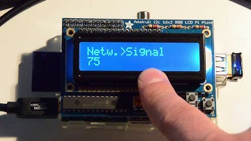Menu for Adafruit LCD Plate for Raspberry Pi