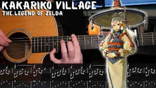 Kakariko Village - The Legend Of Zelda - Fingerstyle Guitar Tutorial Tab