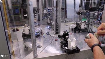 Assembly and test macine for lateral lever kitchen faucets