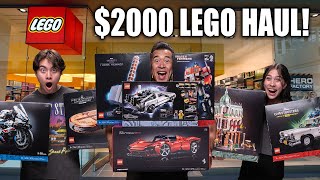 $2000 LEGO HAUL!!! Most Expensive LEGO Store Shopping Trip Ever!