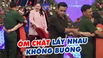 Cặp đôi XÚC ĐỘNG NGHẸN NGÀO chạy tới ÔM CHẦM LẤY NHAU, ghì chặt khiến Quyền Linh PHẤN KHÍCH TỘT ĐỘ