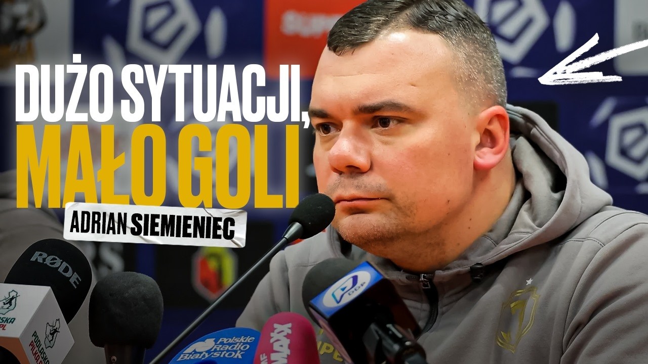 KONFERENCJA PO MECZU #JAGRAD. A. SIEMIENIEC