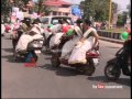 Mahila congress activists bike rally