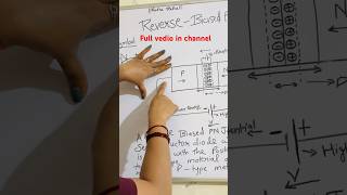 Reverse biased PN junction diode #shorts #engineeringsubjects #pnjunctiondiode #pnjunction