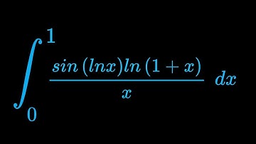 Monster Integral of sin(lnx)ln(1+x)/x dx from 0 to 1