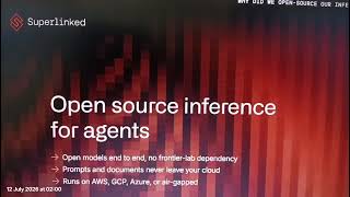 Superlinked -- Open Source Inference For Agents