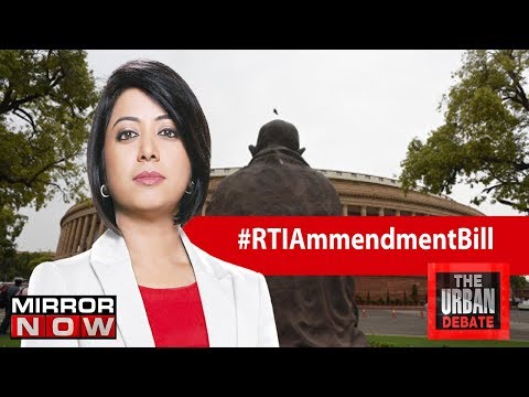 RTI ammendment bill introduced in Lok Sabha | The Urban Debate With Faye D'Souza