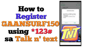 How to Register GAANSURF150 Using *123# in your Mobile Phone | Talk n