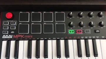 MPK Mini mapping for the MPCLive Standalone