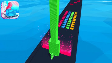 STACK COLORS! game MAX LEVEL 💙👸🌈 Gameplay All Levels Walkthrough iOS, Android New Game Score Pro