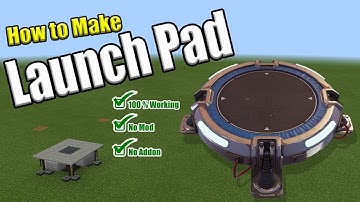 How to Make a LAUNCH PAD in Minecraft PE