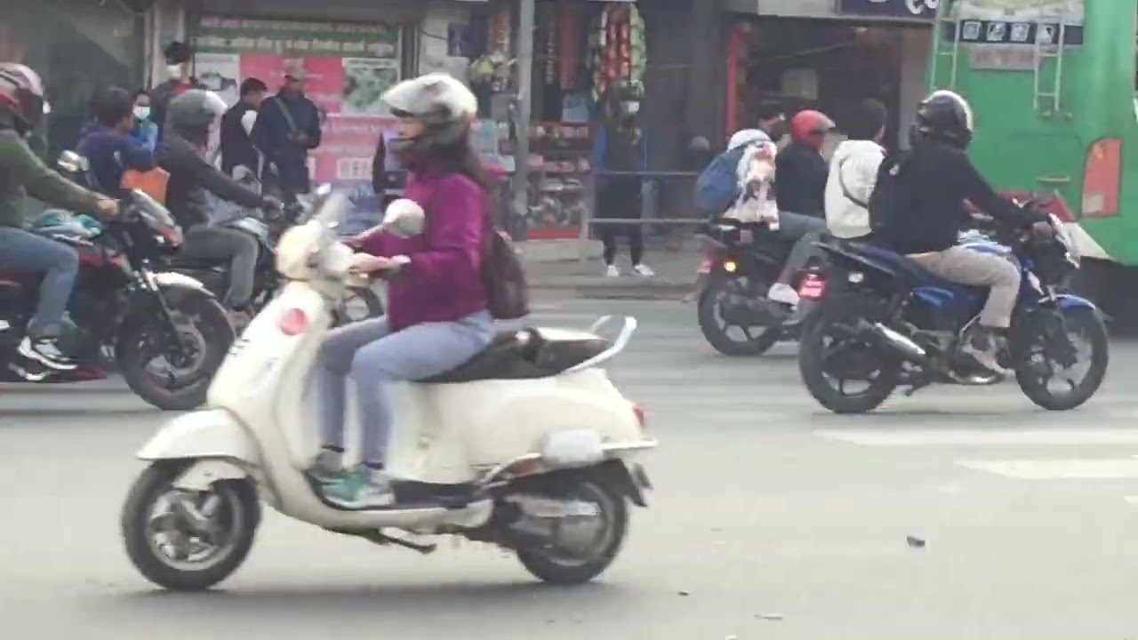 Heavy traffic in Narayan Gopal Chowk