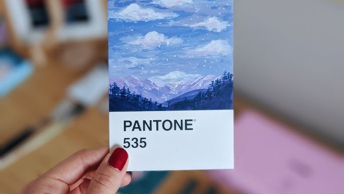 Painting on Pantone Cards Challenge 