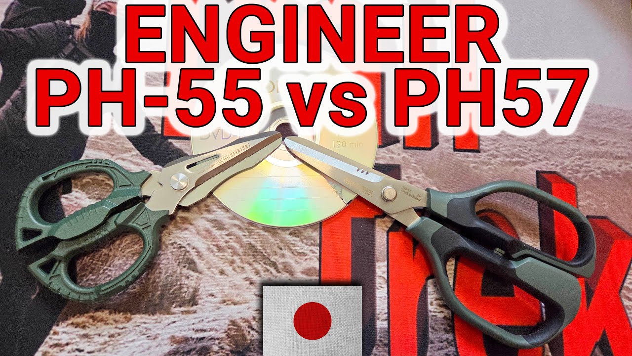 Engineer Scissors PH 55 vs PH 57 Tetsuwan multi cutting tests which is ...