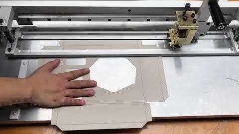 Thin paper v-slots grooving machine, for rigid box sample making or small amount production