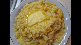 видео: Пшенная каша с тыквой и айвой. картинка: Пшенная каша с тыквой и айвой.