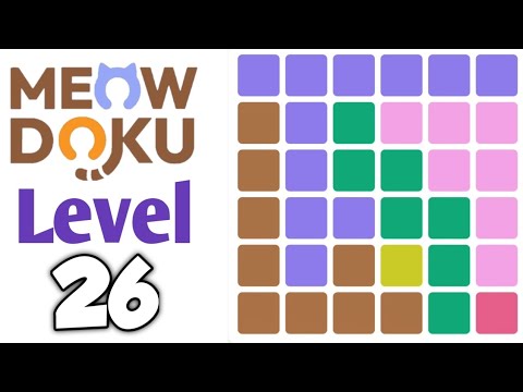 Meowdoku Level 26 preview