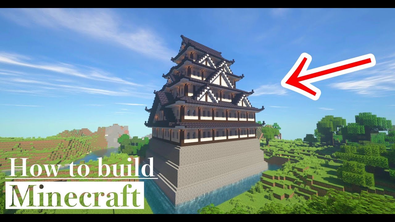 マイクラ建築 日本の城の作り方 Minecraft 和風な城の作り方 外装のみ How To Make A Japanese Castle Youtube