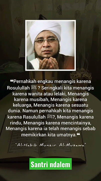 Nasihat habib Munzir Al Musawa. #habibmunziralmusawa