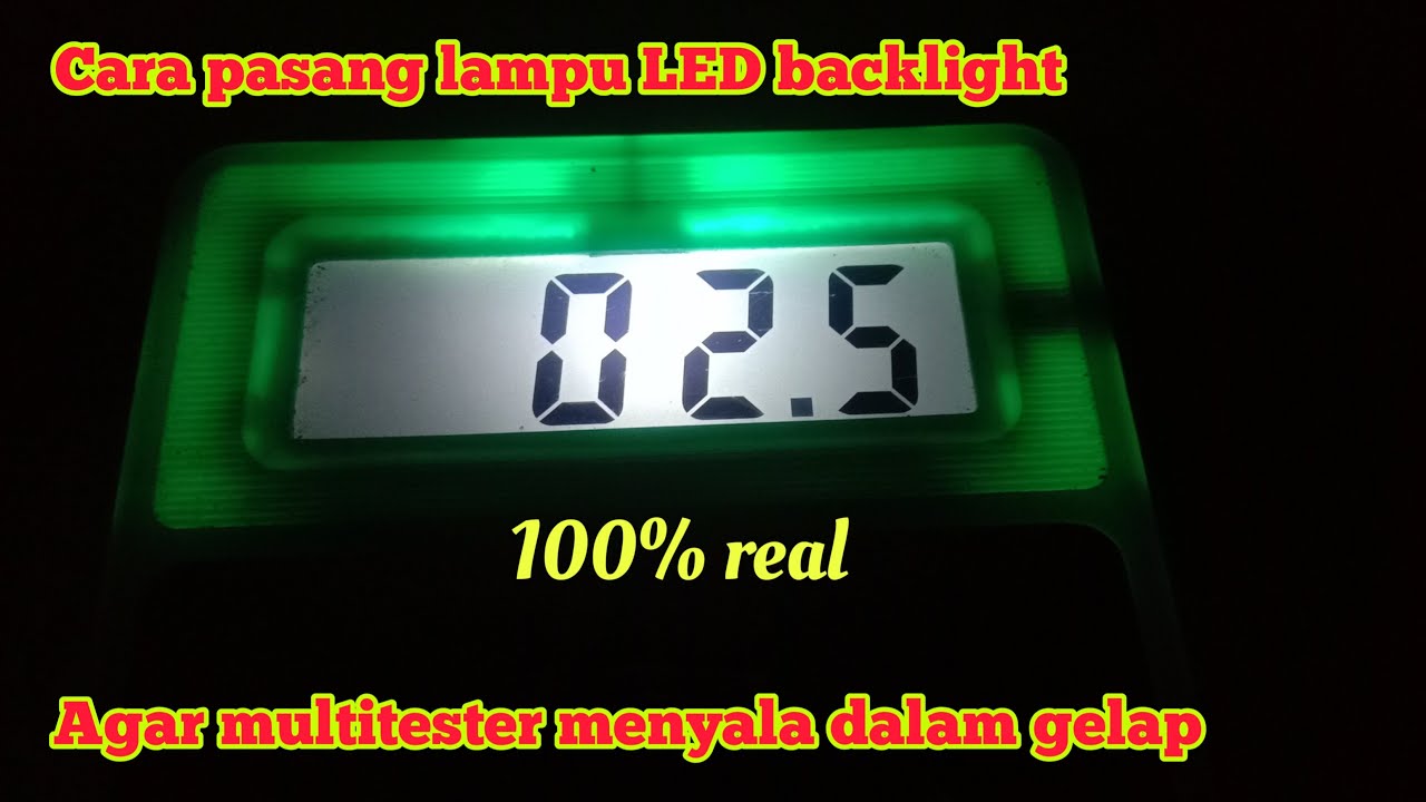  Membuat  multitester menyala  dalam  gelap  cara  pasang led 